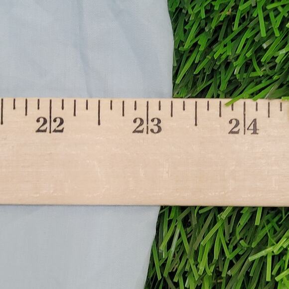 Vintage 70s Disco MOD Button Shirt XL 23x32 Powder-Blue - Picture 10 of 11